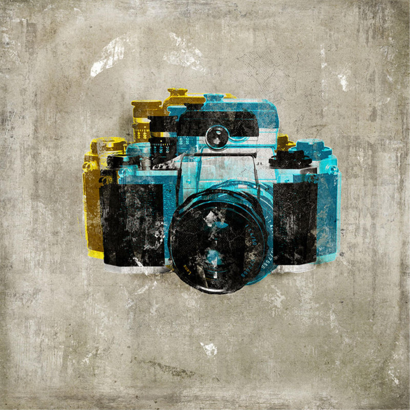 Polarized Camera Print by Austin Beiv, Knife Gel, 40" H x 40" W