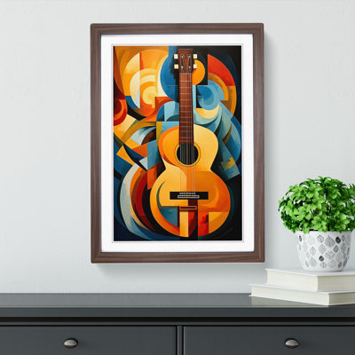 Guitar Cubism No.2 - Framed Print