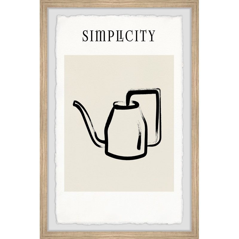 Sheer Simplicity - Single Picture Frame Print, 61cm H x 41cm W x 3.81cm D