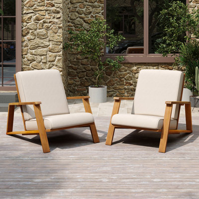Brayson Acacia Outdoor Lounge Chair