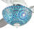 42"W Pierre LED Indoor Multicolored Mosaic Glass Ceiling Fan With Remote Control-362712777