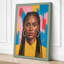 Composed Gaze Modern 1 Piece Wrapped Canvas Wall Art-1817042710-1817042714