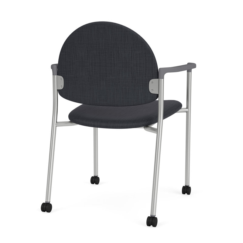 Chaise d'invité à chat avec roulettes, Argent, Plot Line Cauldron