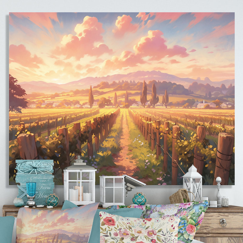 Valley Getaway III - Imprimé, H 16 po x l 32 po x P 1 po, Toile tendue