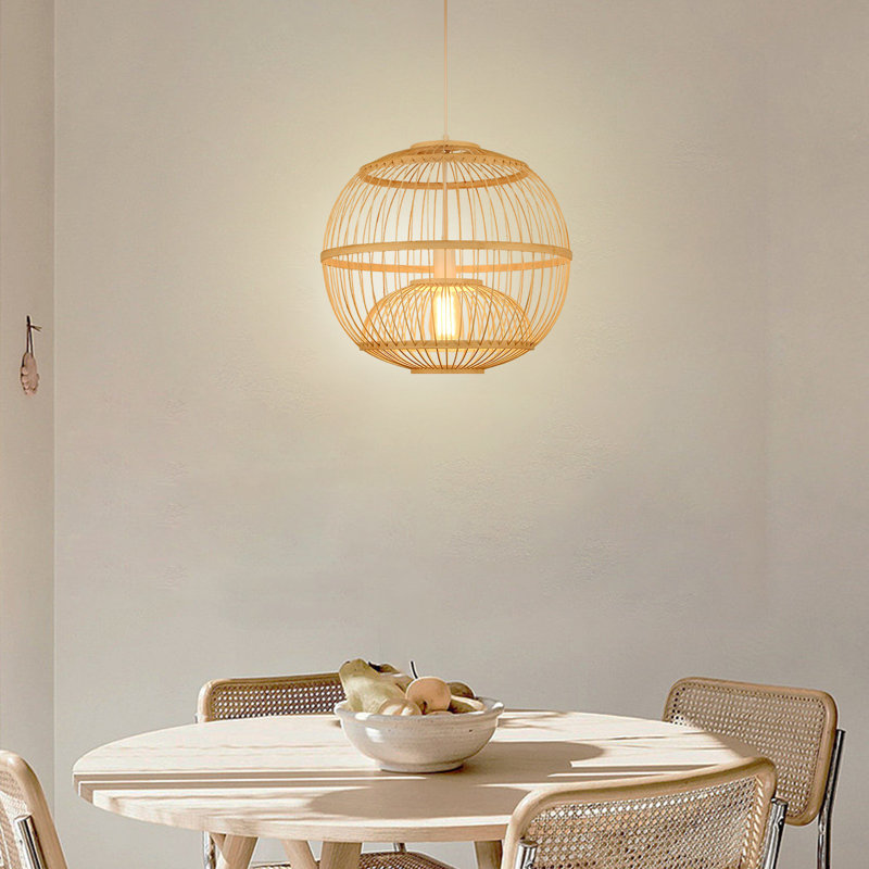 Luminaire suspendu sphère 1 lumière Loggins, H 17 po x l 17 po x P 17 po