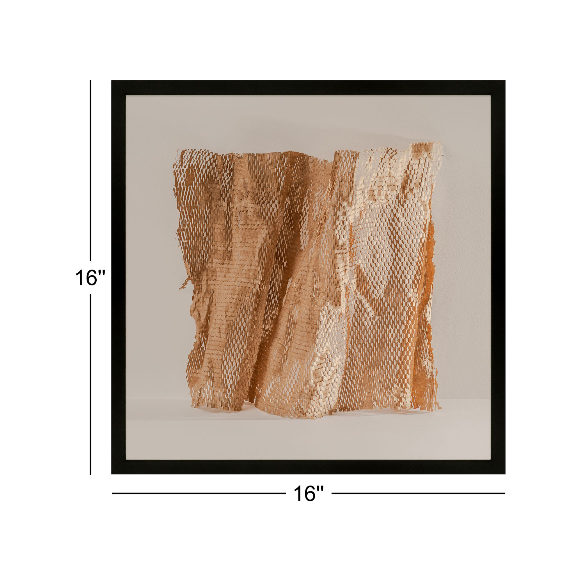 Unpackage 3 by Svetlana Smirnova, Black, 16" H x 16" W x 1.25" D
