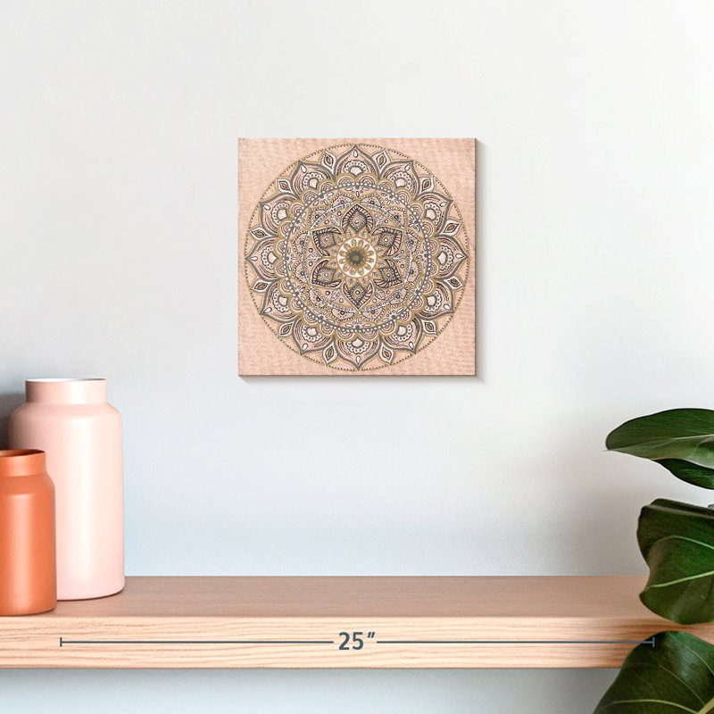 Blush Mandala, 10" H x 10" W