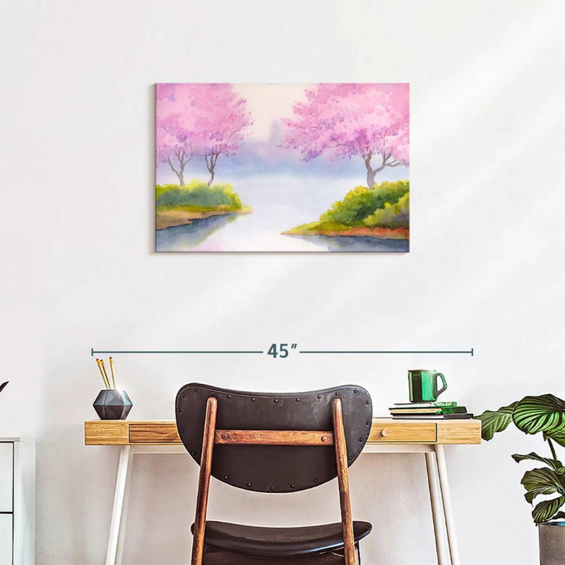 Kerrick Pink Spring Trees, 20" H x 30" W
