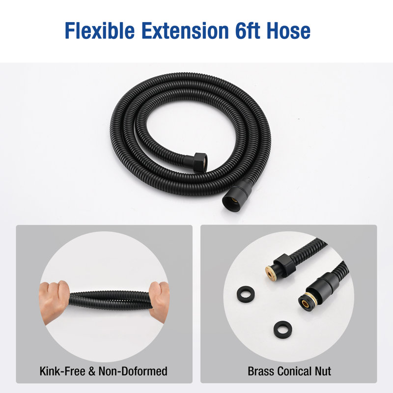 Dual Shower Head 2.5 GPM GPM, Matte Black