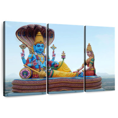 Statue Adella Vishnu et Lakhshmi