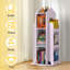 Bibliothèque rose pivotante à 360 °