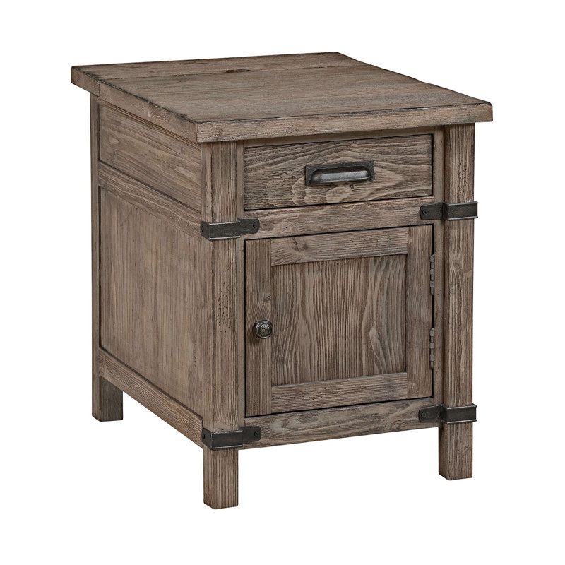 Carmelin Solid Wood End Table