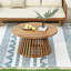 Table basse d'extérieur en bois pour patio-1073801298