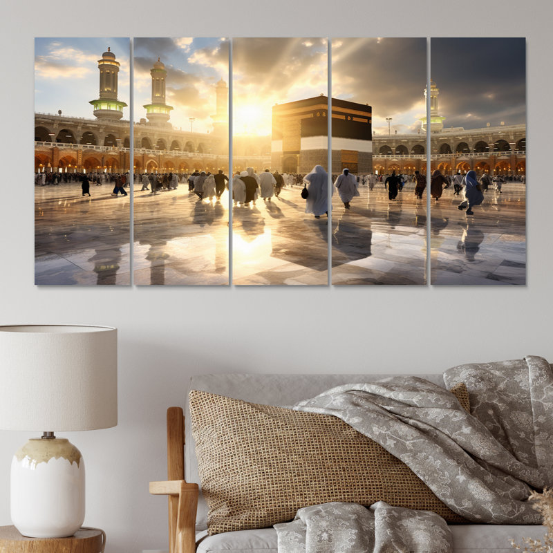 Ensemble de 5 peintures sur toile