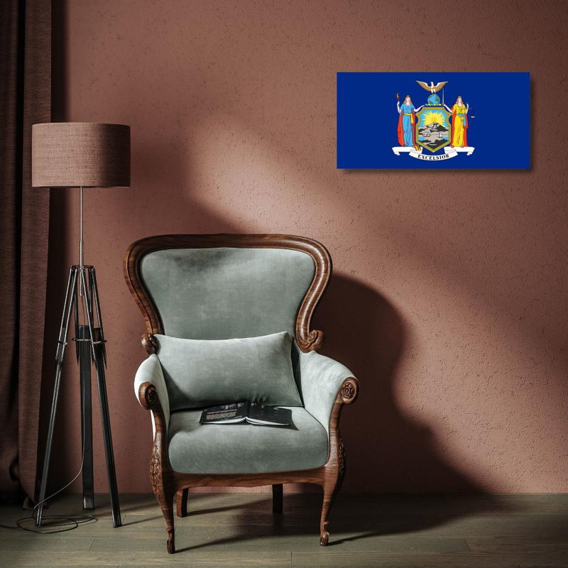 État de New York, H 9 po x l 18 po