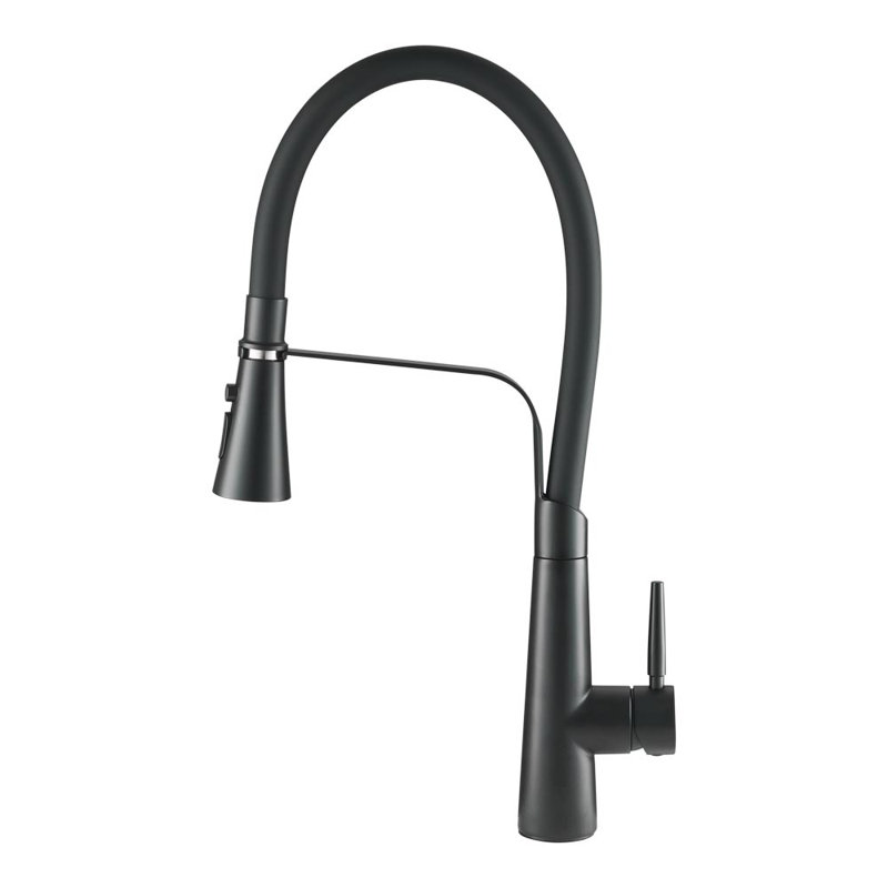 Happy Larry Ashburton Pull Down Kitchen Faucet, Matte Black