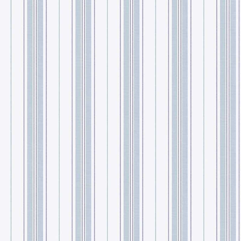 Boråstapeter Hamnskär Stripe Wallpaper, Blue