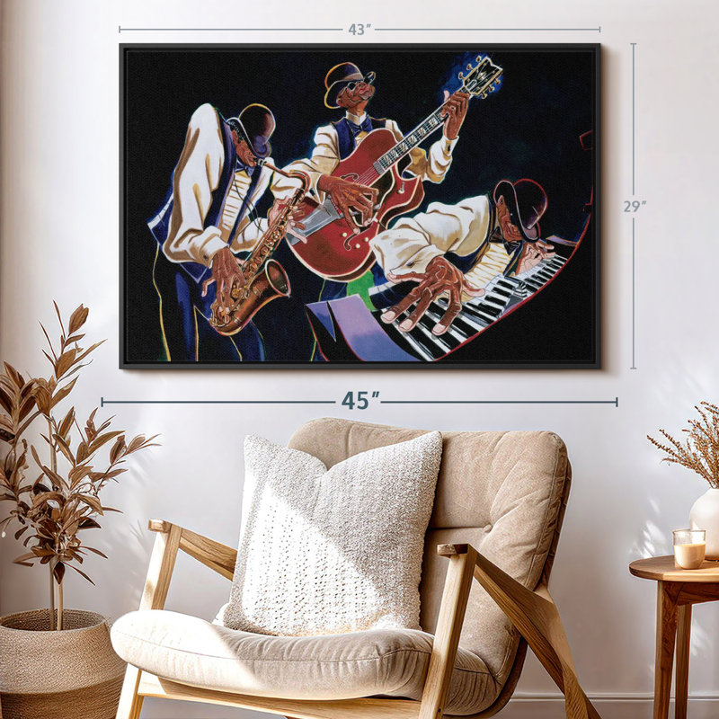 «Jamming II», reproduction sur toile, H 29 po x l 43 po