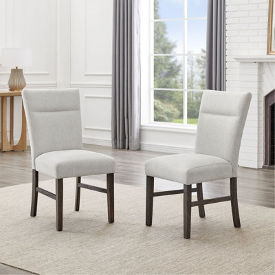 Chaises de salle à manger modernes rembourrées, ensemble de 2