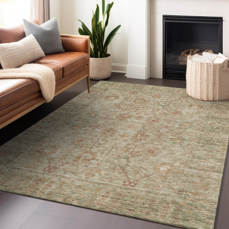 Tapis beige intérieur / extérieur lavable à la machine Chantille ACN1106, Rectangle 2 pi 6 po x 3 pi 10 po