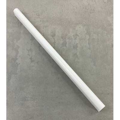 Carreau de doublure en forme de crayon de marbre blanc 12 po x 0,5 po Thassos