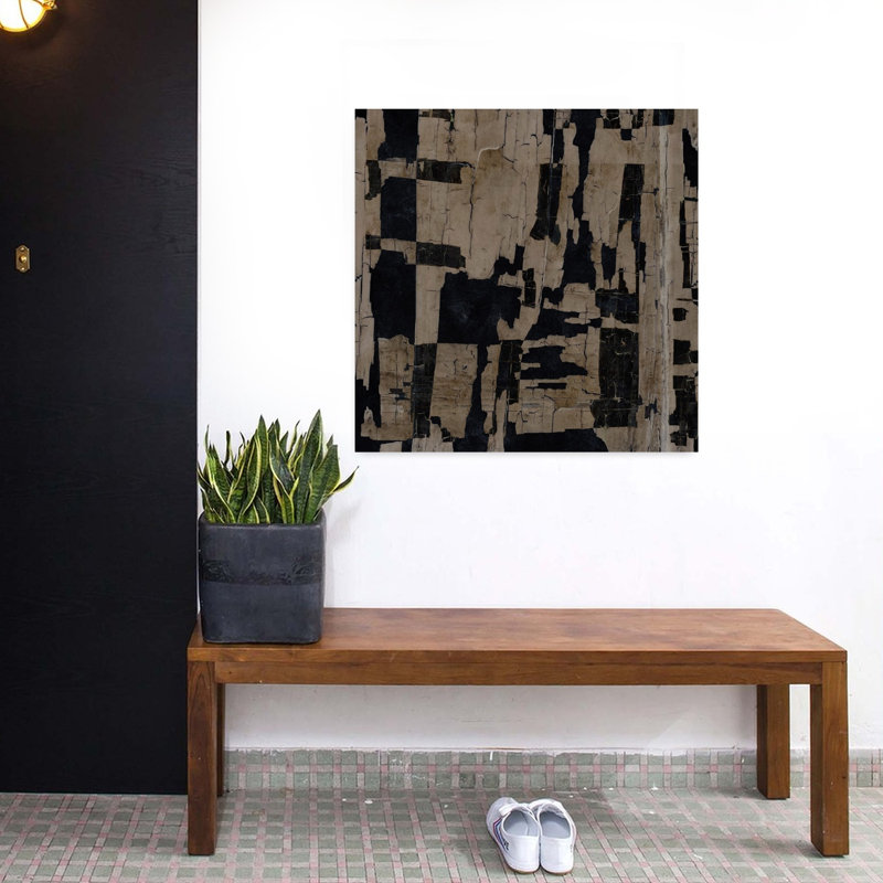 Art contemporain, art contemporain abstrait, H 32 po x l 32 po