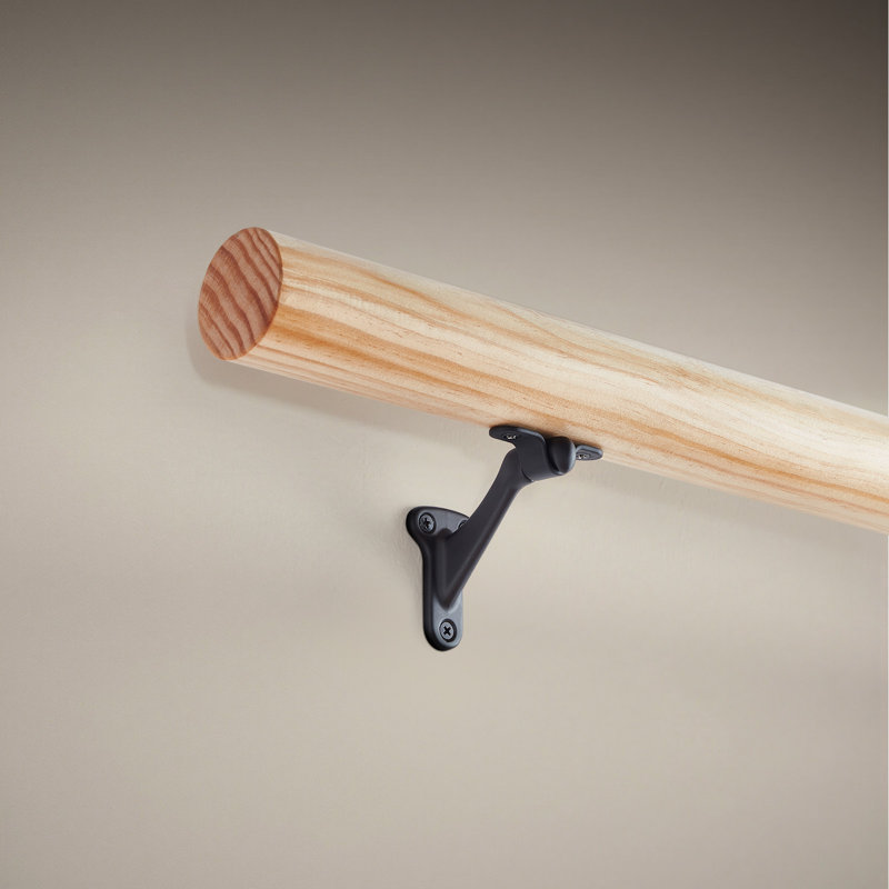 Support de main courante pour escaliers noir mat