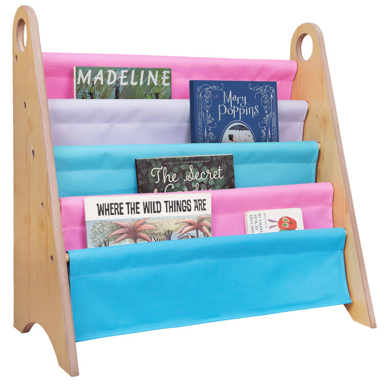 Bibliothèque pour enfants Wildkin Sling, Rose / Mauve / Bleu