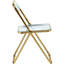 Chaise d'appoint et de salle à manger pliante en acrylique Lawrence-55624345