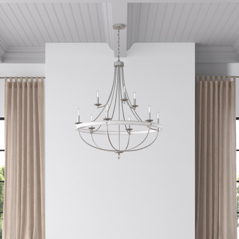 Lustre empire 9 lumières de style bougie Kingsley