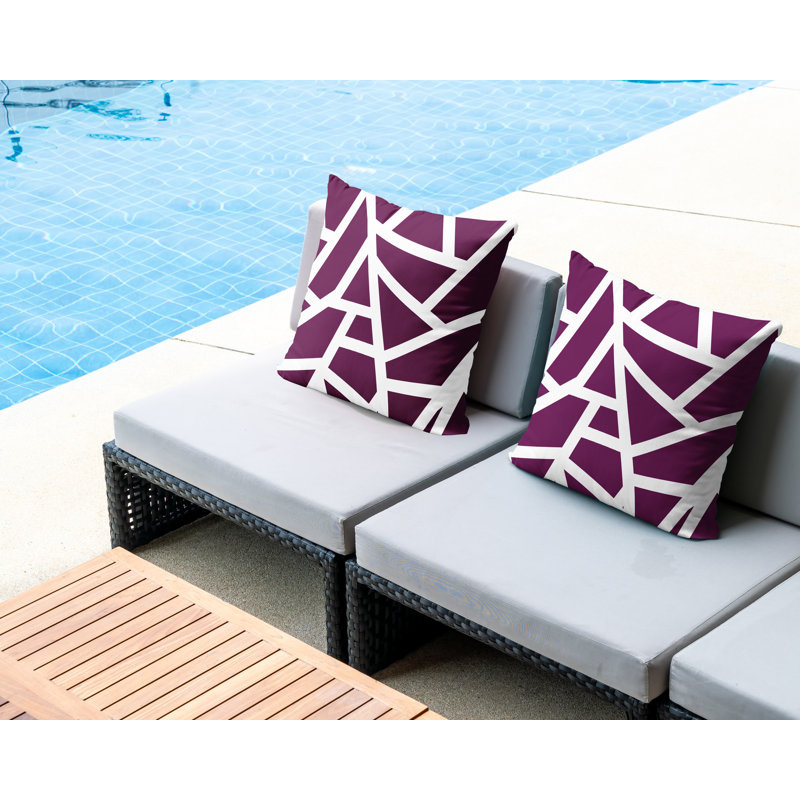 Coussin Clarion, L 15 po x H 15 po, Mauve