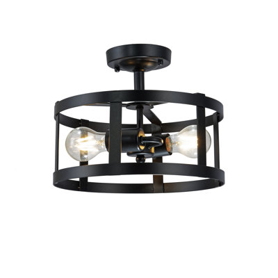 Plafonnier semi-encastré 2 lumières 11,8 po