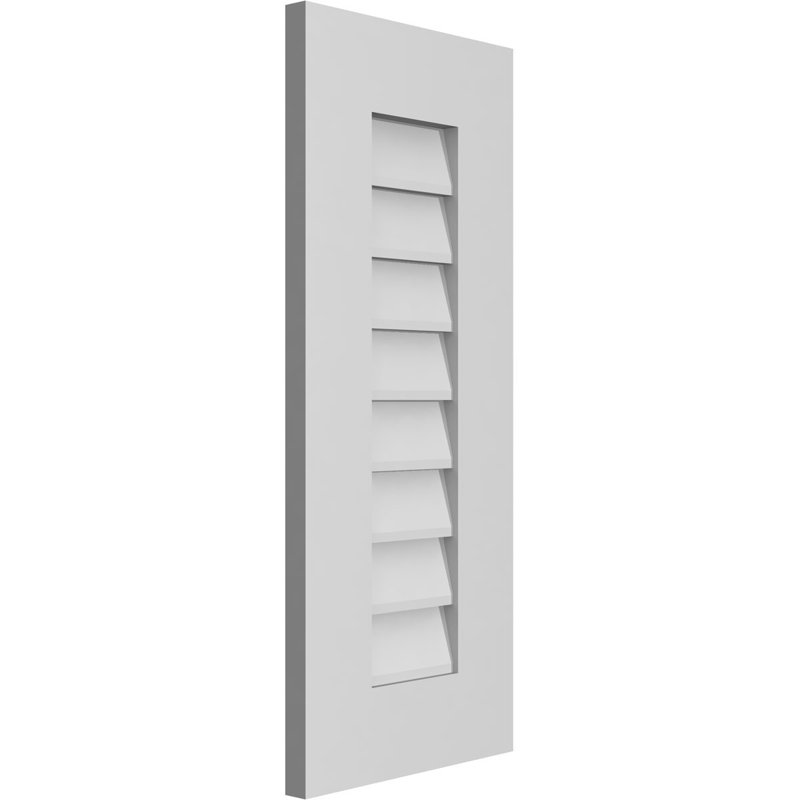 Vent à pignon rectangulaire en uréthane non-fonctionnel, H 28 po x l 12 po x P 1 po