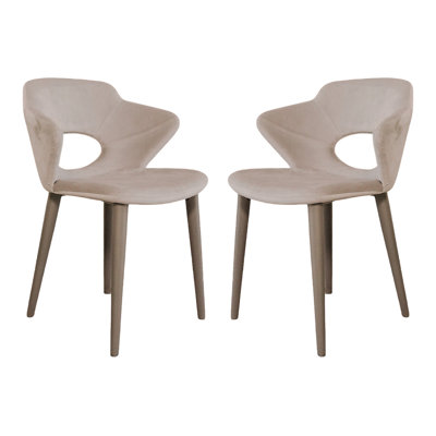 Fauteuil en velours gris Yuliyan