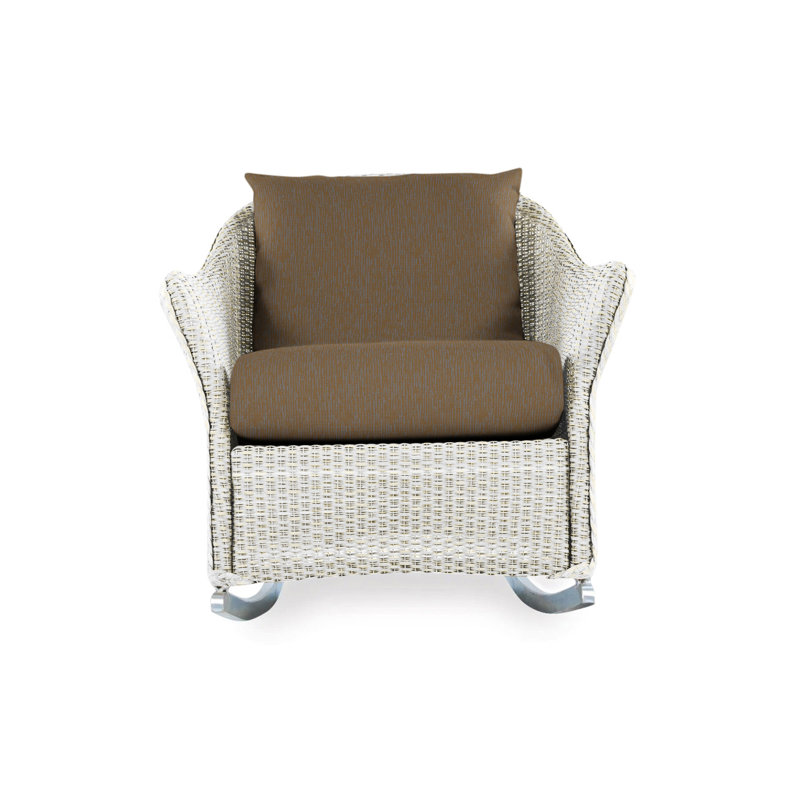 Weekend Retreat Outdoor Rocker Chair, Remy Cloud, Antique White