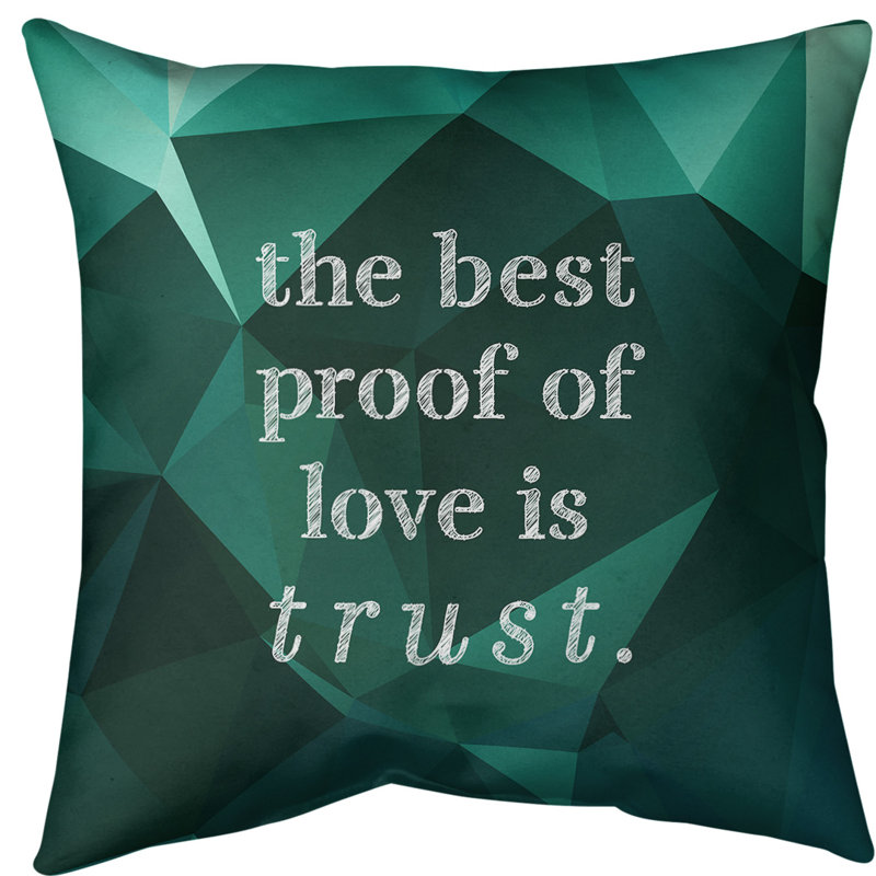 Coussin de sol pierres précieuses Love & Trust, H 28 po x l 28 po, Émeraude