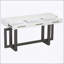 Console élégante à trois tiroirs, table d'entrée très longue pour les couloirs et les salons, solution de rangement durable et élégante-1438200338