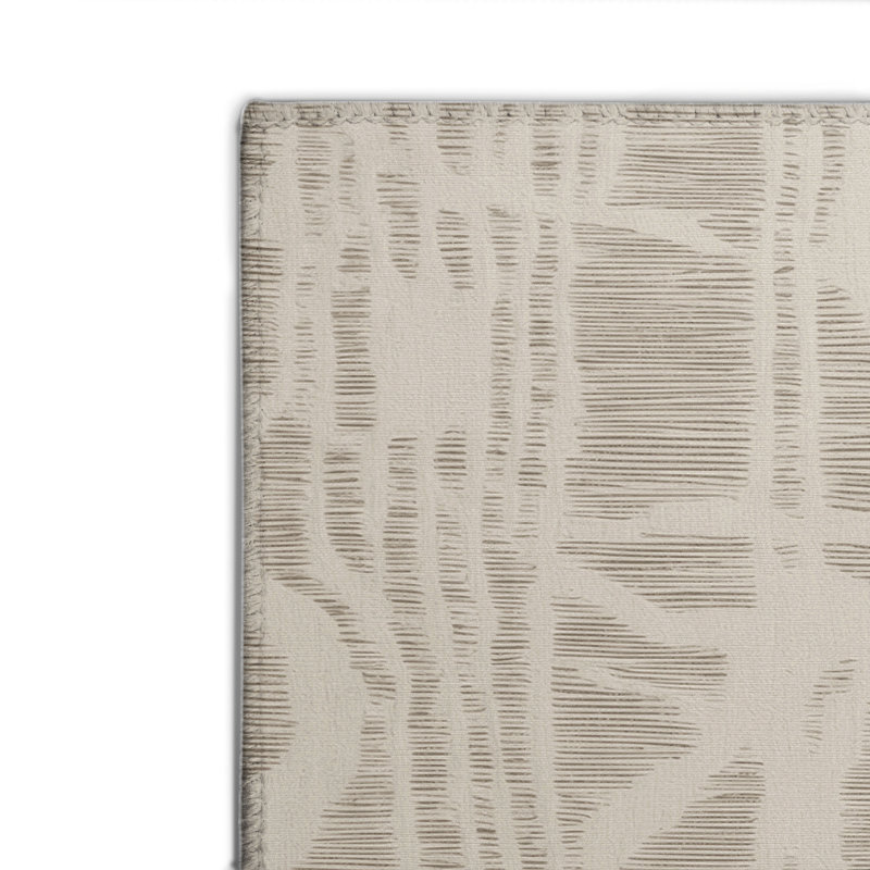 Tapis beige abstrait intérieur et extérieur, Rectangulaire 2 pi x 3 pi