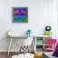 «Vibrant Eat Sleep», encadré par estampe numérique, conception de Marcus Prime-613641815-613642153