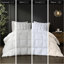 Édredon en duvet synthétique double / grand, coquille 100% microfibre, bourre, surpiqûres 3D pour une allure aérée, bourre de bourrure uniforme, mois très froids, boucles d'angle, - microfibre trop remplie, nuage