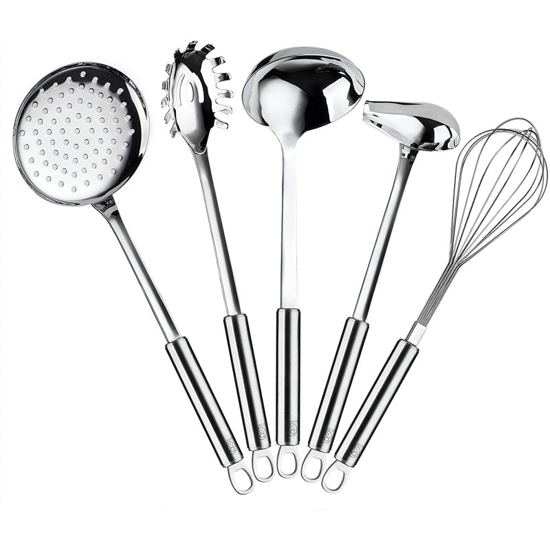 Ensemble d'ustensiles de cuisine en acier inoxydable 304 (ensemble de 5) RJ Legend
