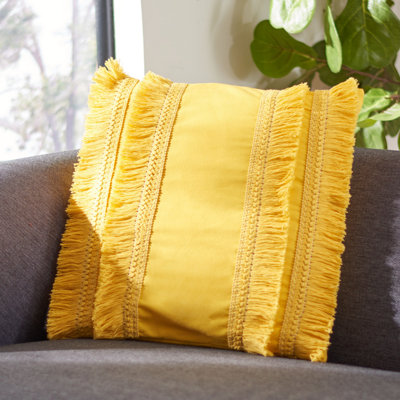 Grema Square Cotton Pillow Cover & Insert