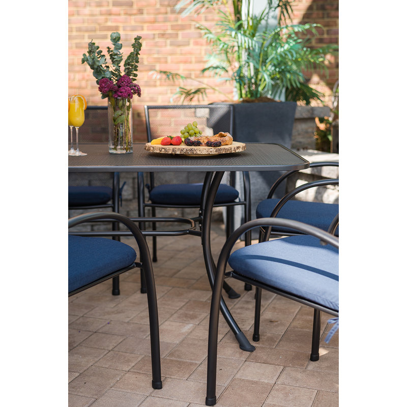 Pilano Outdoor 6-Person Dining Set With 57" x 35" Table