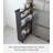 Yamazaki Home Slim Rolling Wagon, Steel, Holds 44.3 Lbs, Minimal Assembly-106918221