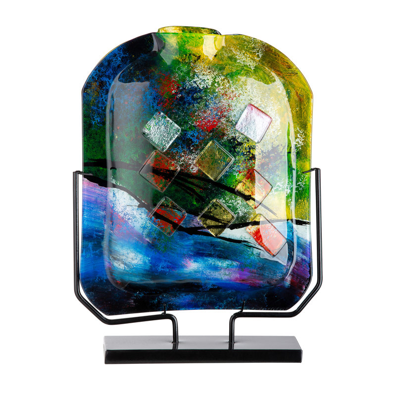 Aallaya Handmade Glass Floor Vase