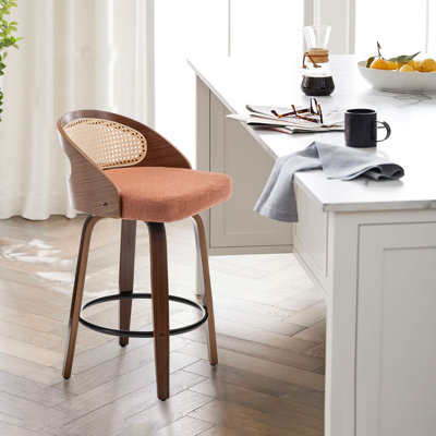 Swivel Upholstered Counter Stool