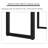 Light-walnut + Black Rectangular Solid Wood + Iron desk-514455788