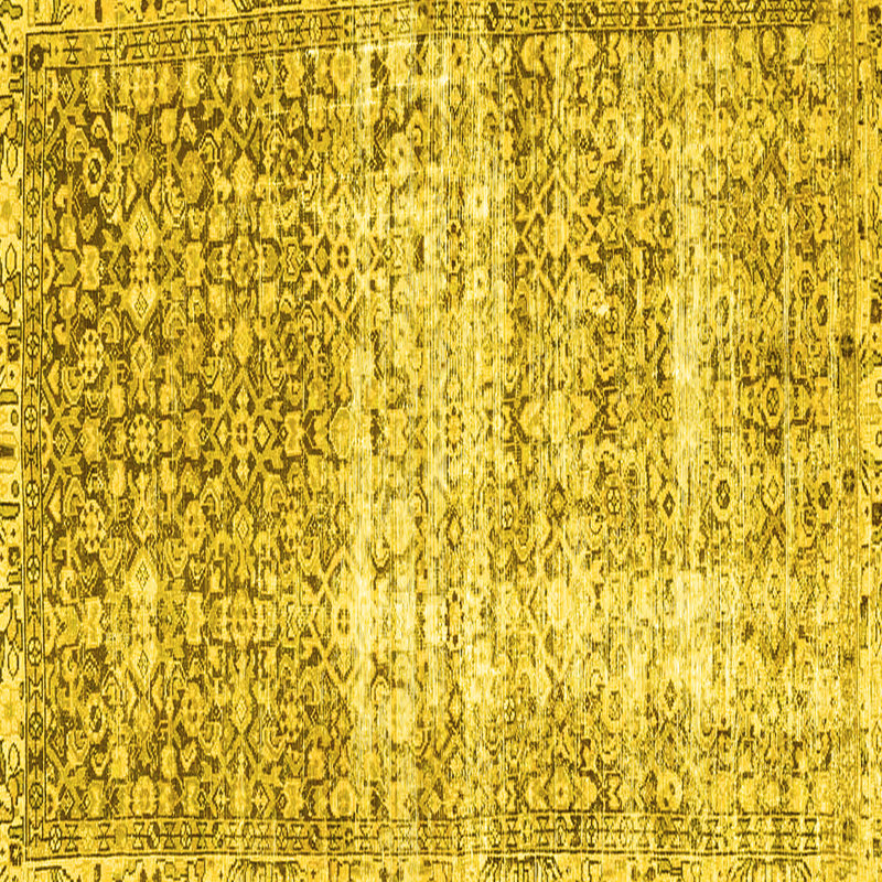 Washable Oriental Indoor Rug, Square 3'