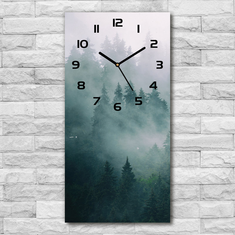 Jackline Glass Wall Clock, Grey/Black
