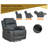 35.5" Wide Faux Leather Manual Standard Recliner-116484195
